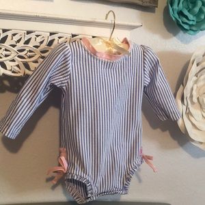 👙Adorable periwinkle blue&pink swimsuit.🎀